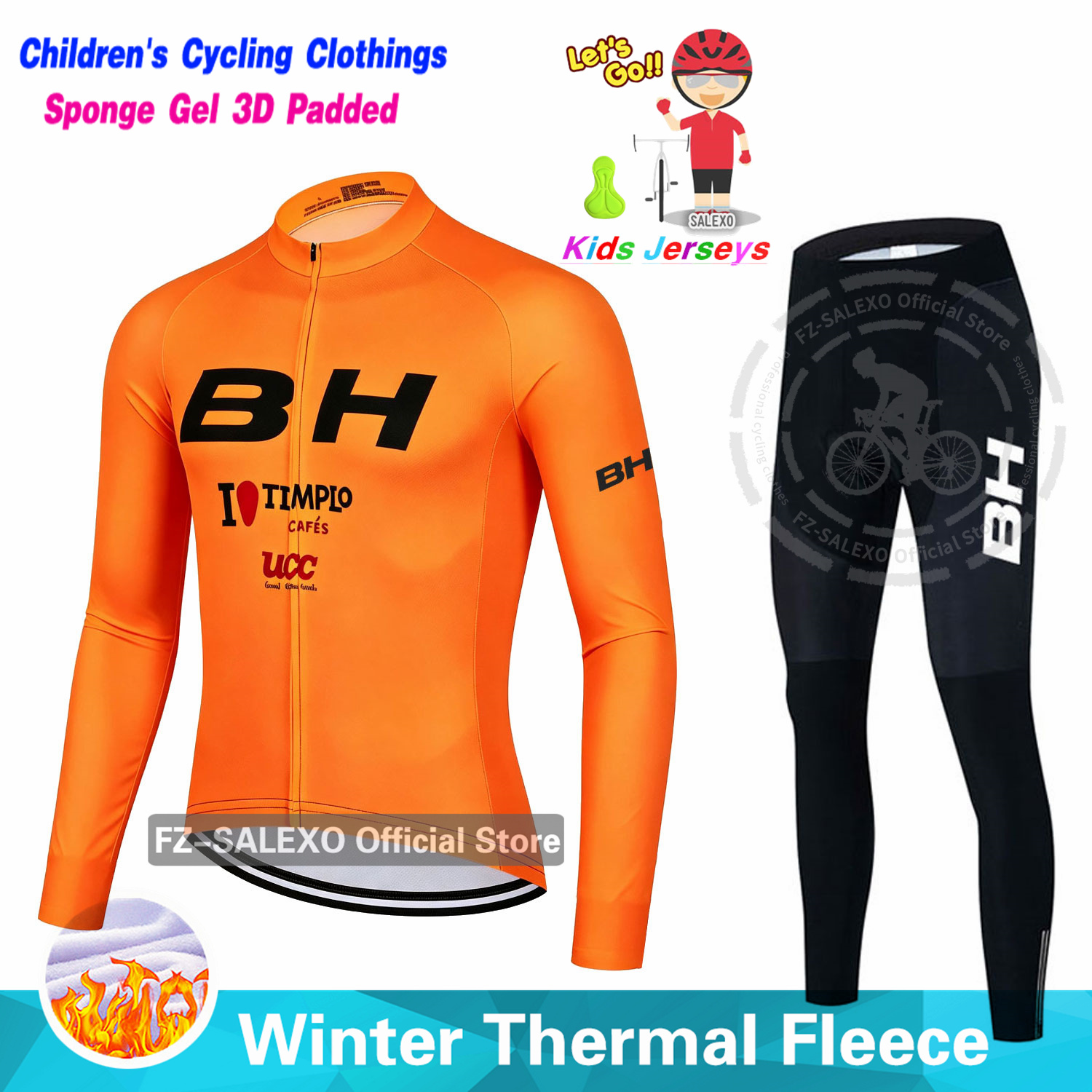 Winter Clothing Kids Sale - BH Winter Kids Cycling Jersey Sets