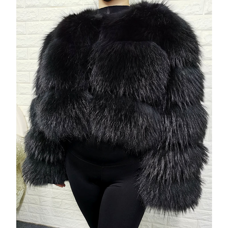 Plus Size Tops Brown Fur Maoma - Winter Clothing Pk recension och pris