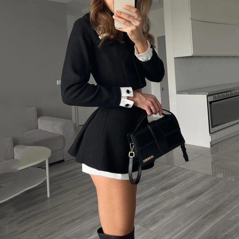 TARUXY Tweed Shorts Skirt Two  - Winter Clothing Pk recension och pris
