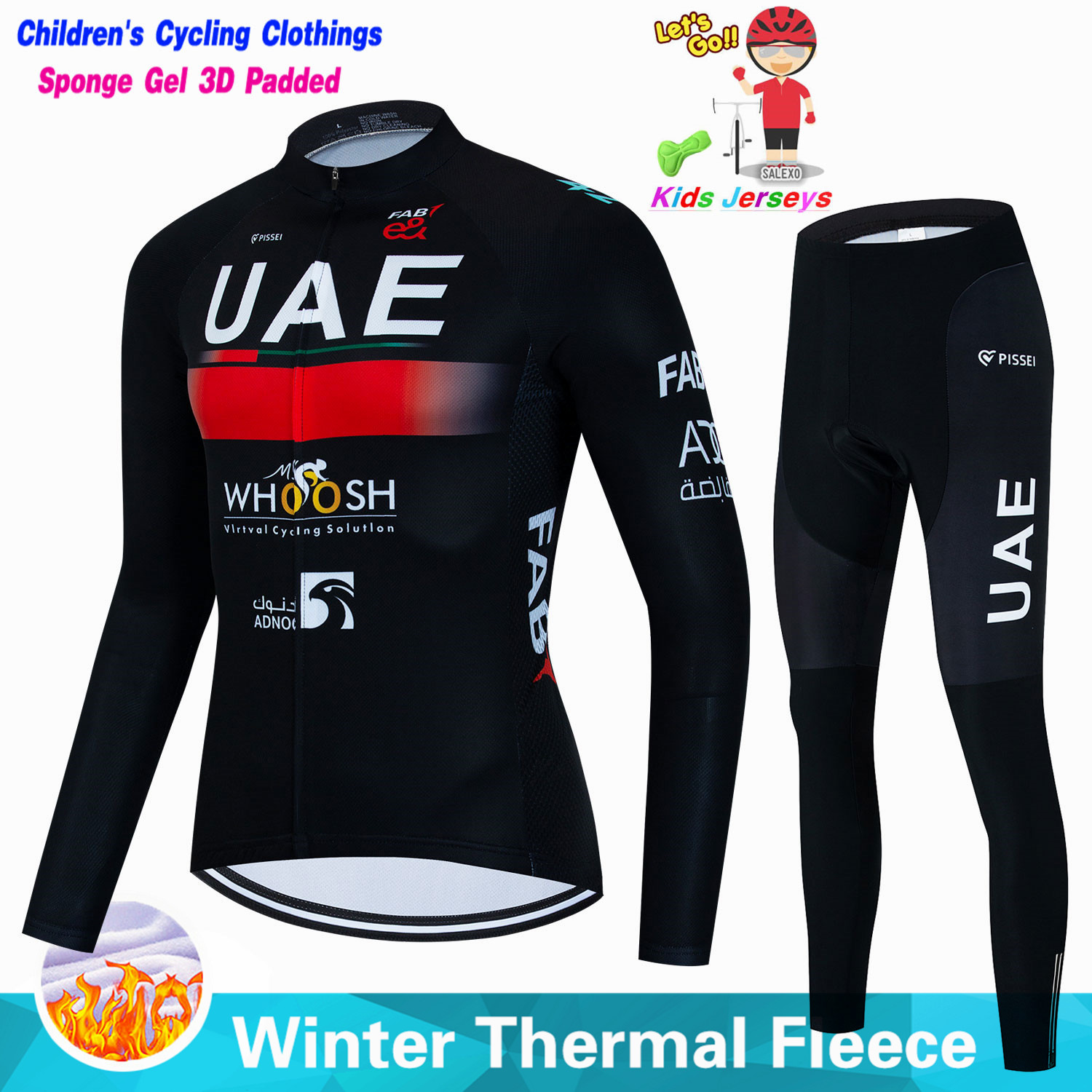 Uae Kids Winter Fleece Cycling - Winter Clothing Kids Sale recension och pris