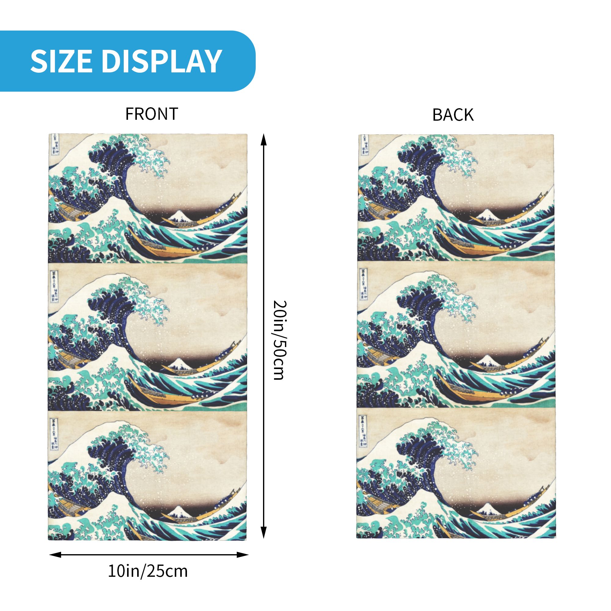 The Great Wave off Kanagawa Wi - Neck Gaiter Fleece recension och pris