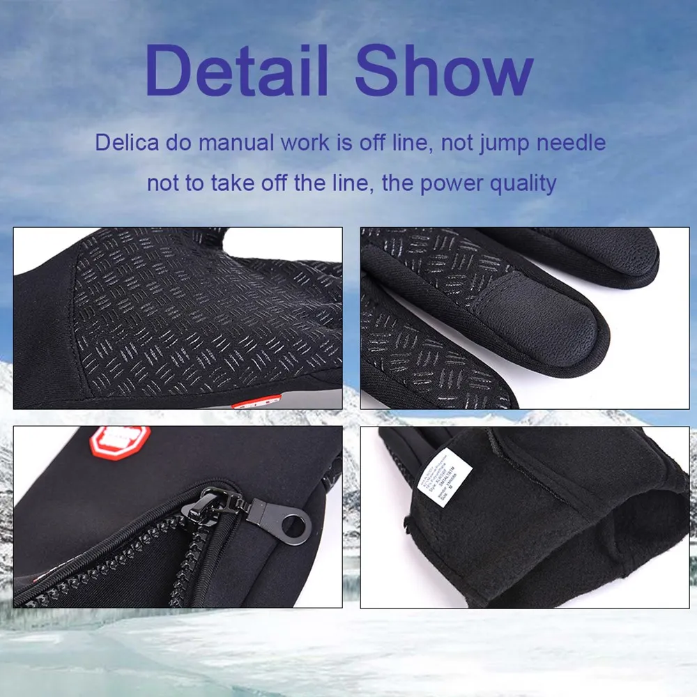 Men Women Winter Cycling Glove - Knit Glove Touch Screen recension och pris