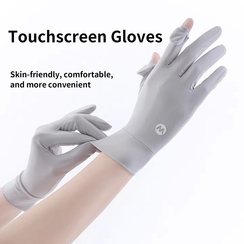 Sunscreen Ice Silk Breathable  - Knit Glove Touch Screen recension och pris