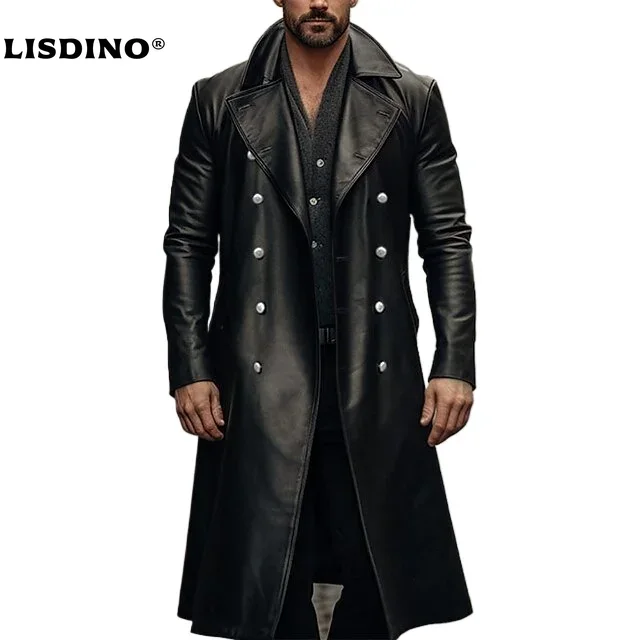 Leather Jacket Men Winter Flee - Winter Clothing Pk recension och pris