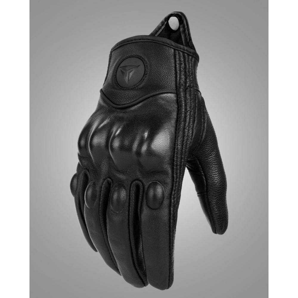 New Vintage Leather Motorcycle - Knit Glove Touch Screen recension och pris