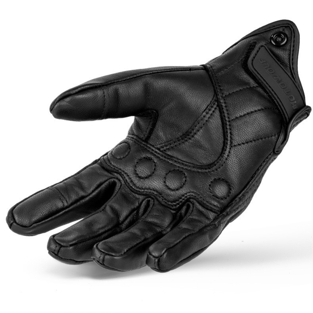 New Vintage Leather Motorcycle - Knit Glove Touch Screen recension och pris