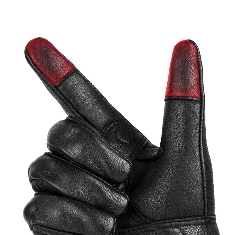 New Vintage Leather Motorcycle - Knit Glove Touch Screen recension och pris