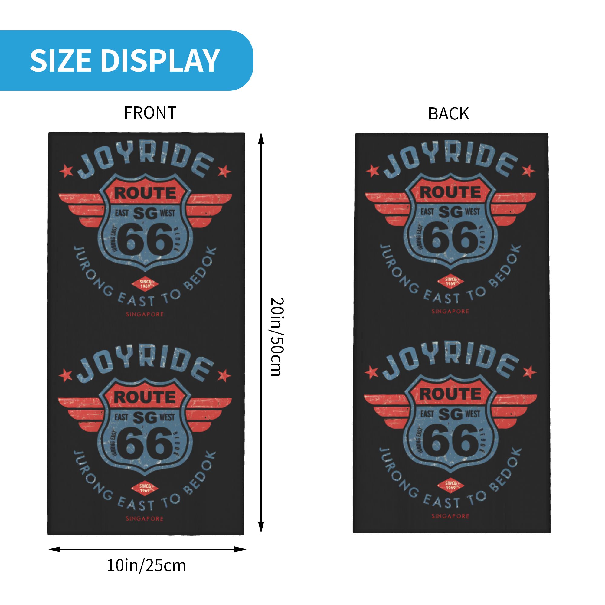 Motorcycle Ride Route 66 Neck  - Neck Gaiter Fleece recension och pris
