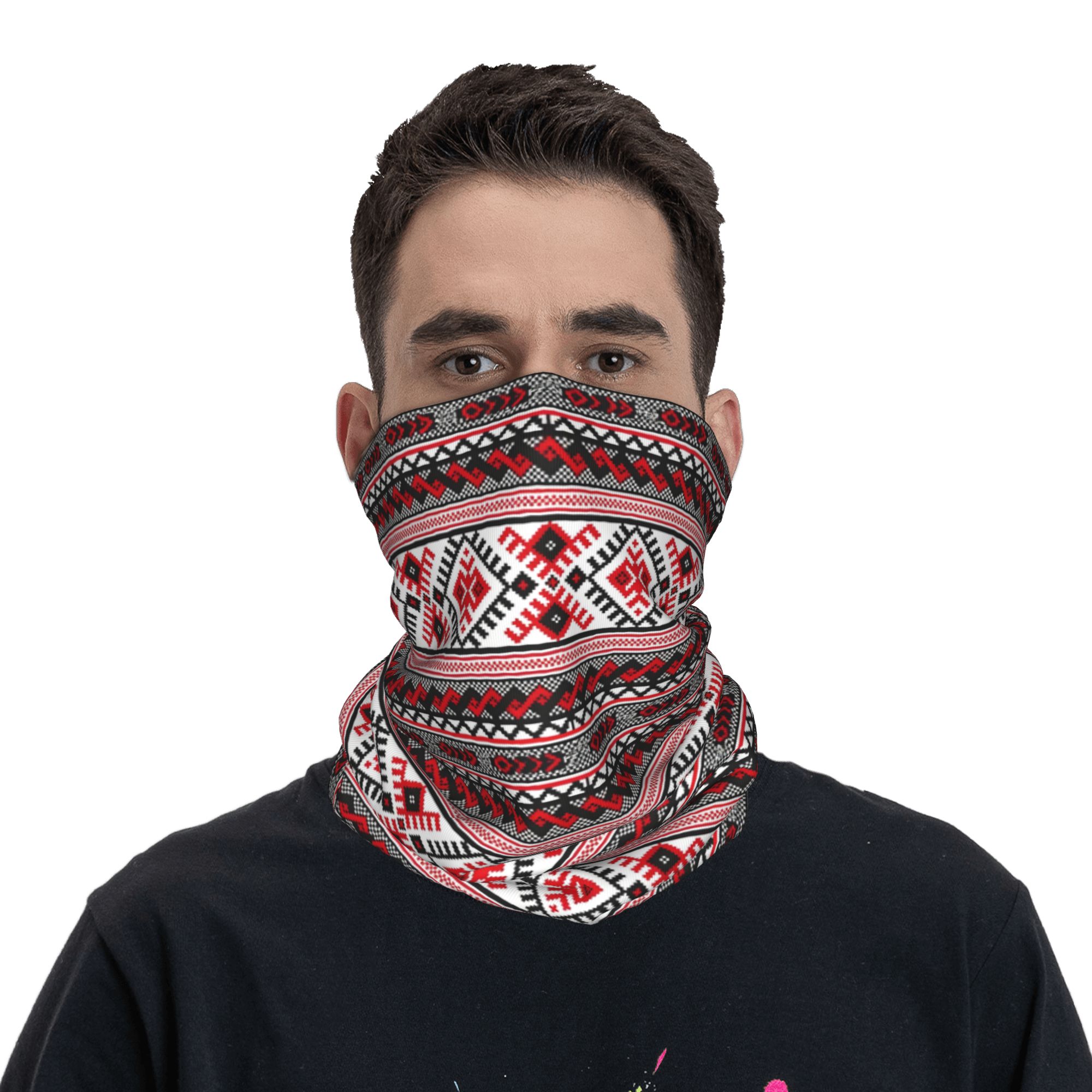 Custom Ukrainian Vyshyvanka Em - Neck Gaiter Fleece recension och pris