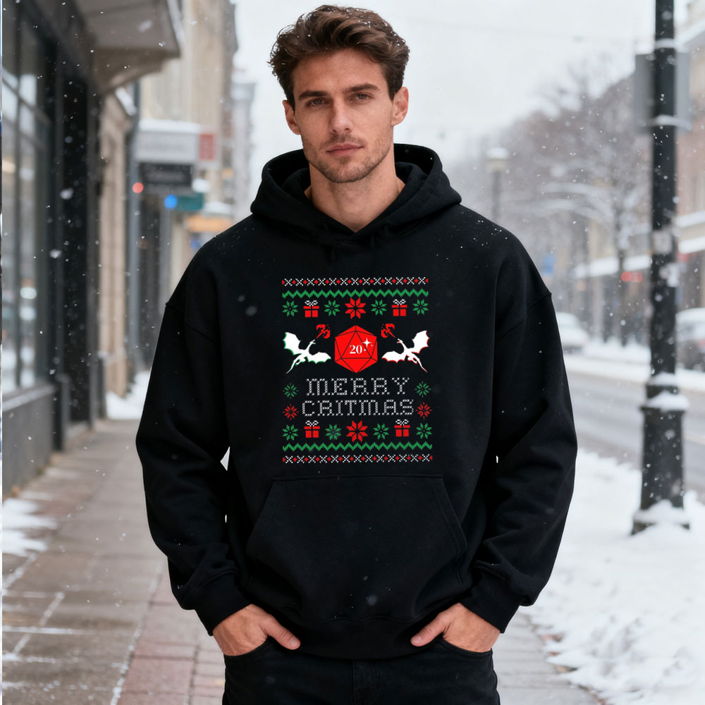 2025 DND CHRISTMAS SWEATER Dnd - Winter Clothing Dnd recension och pris
