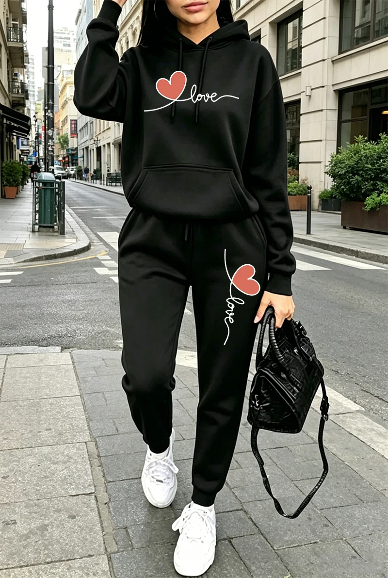 Womens Tracksuit Print Casual  - Winter Clothing For recension och pris