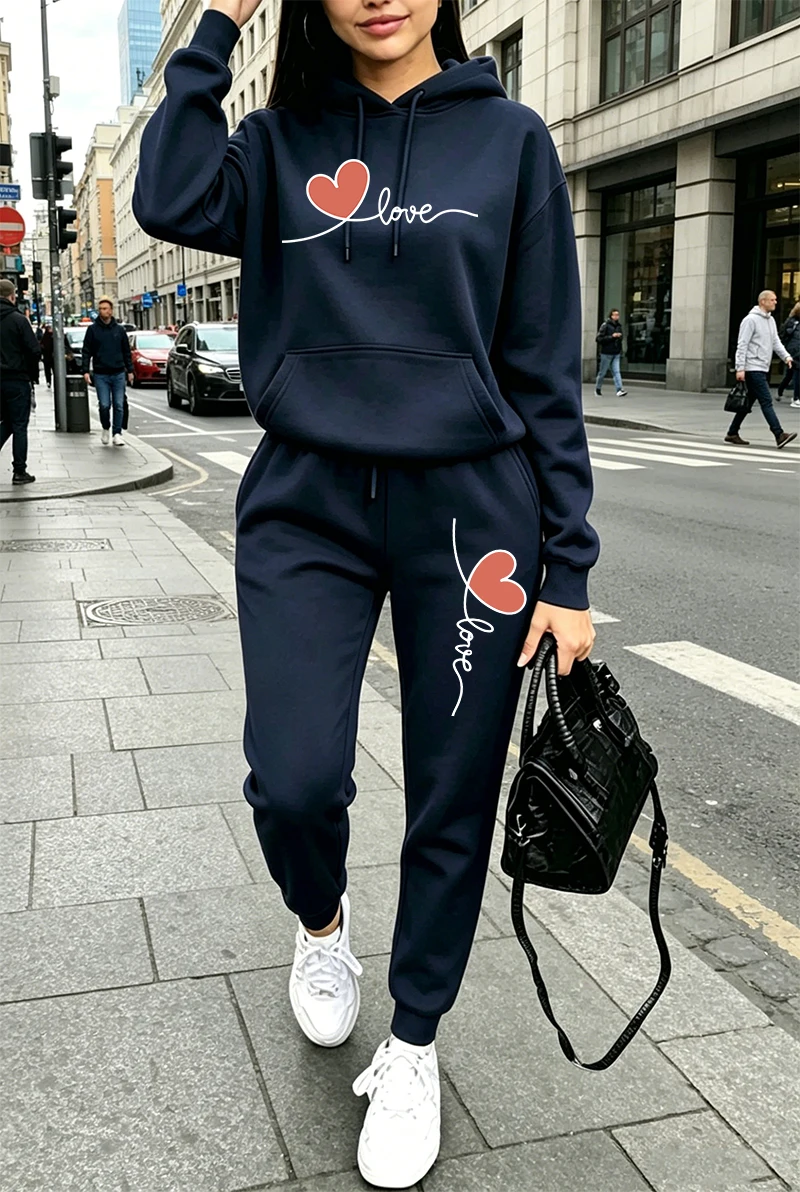 Womens Tracksuit Print Casual  - Winter Clothing For recension och pris