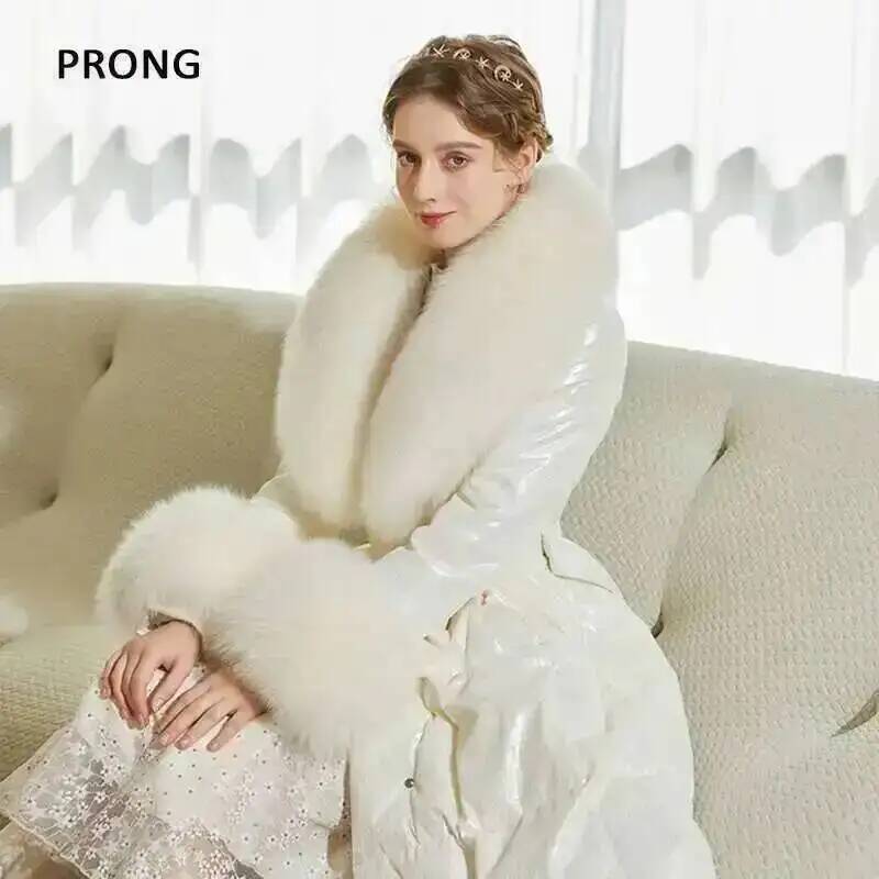 100% Real Fox Fur Collar Winte - Winter Clothing Pk recension och pris