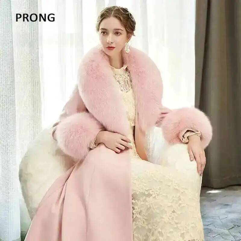 100% Real Fox Fur Collar Winte - Winter Clothing Pk recension och pris