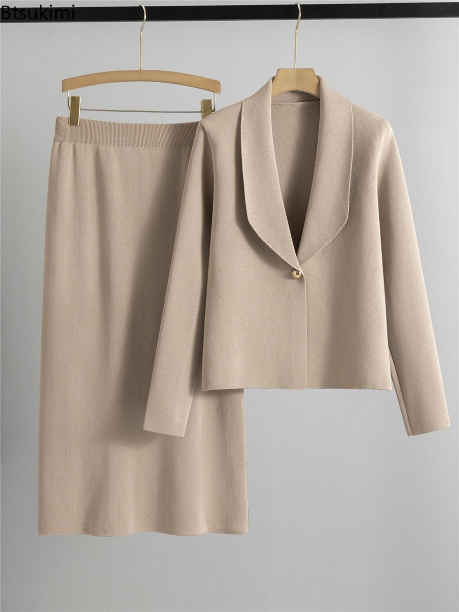 Autumn Winter Knitted Two-piec - Winter Clothing Pk recension och pris