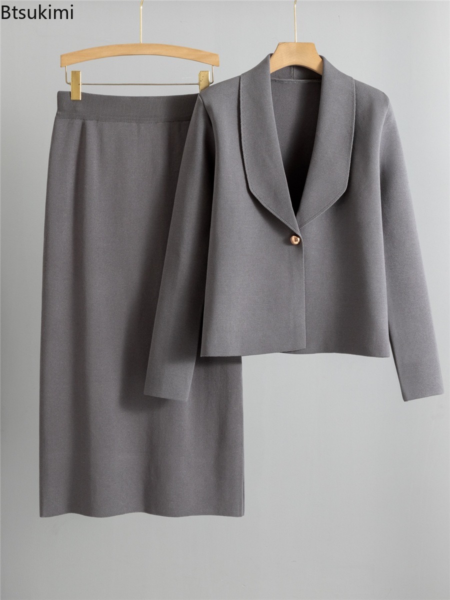 Autumn Winter Knitted Two-piec - Winter Clothing Pk recension och pris