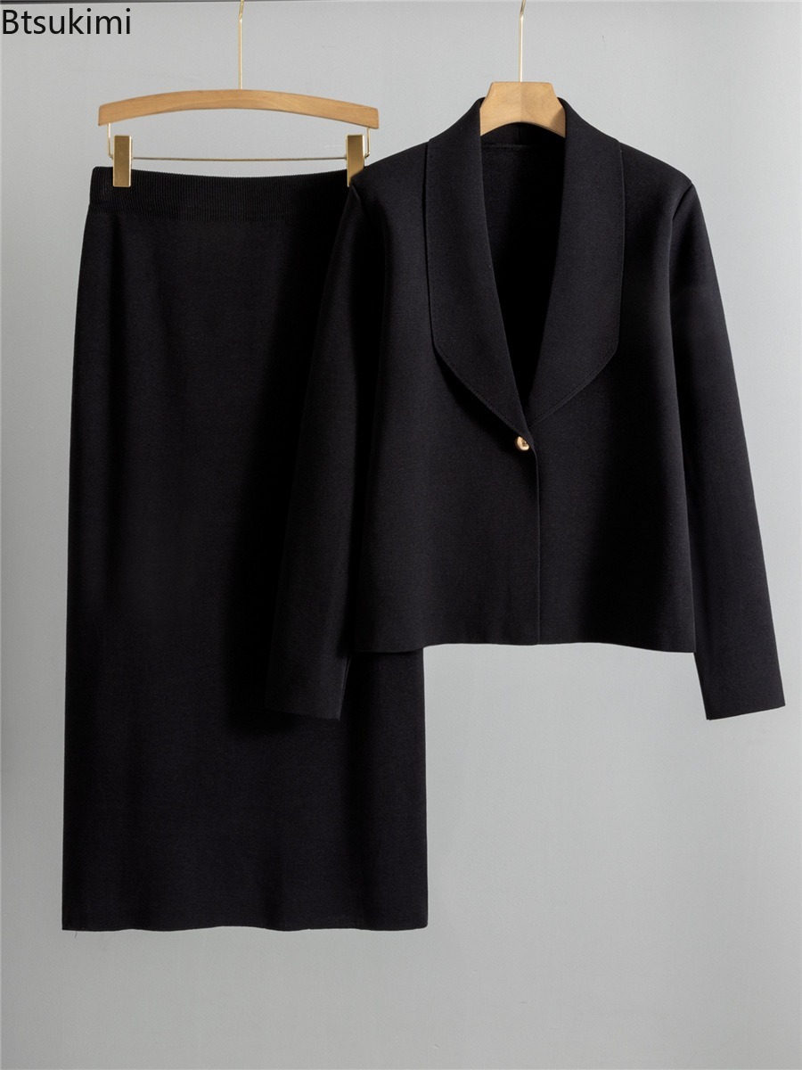 Autumn Winter Knitted Two-piec - Winter Clothing Pk recension och pris