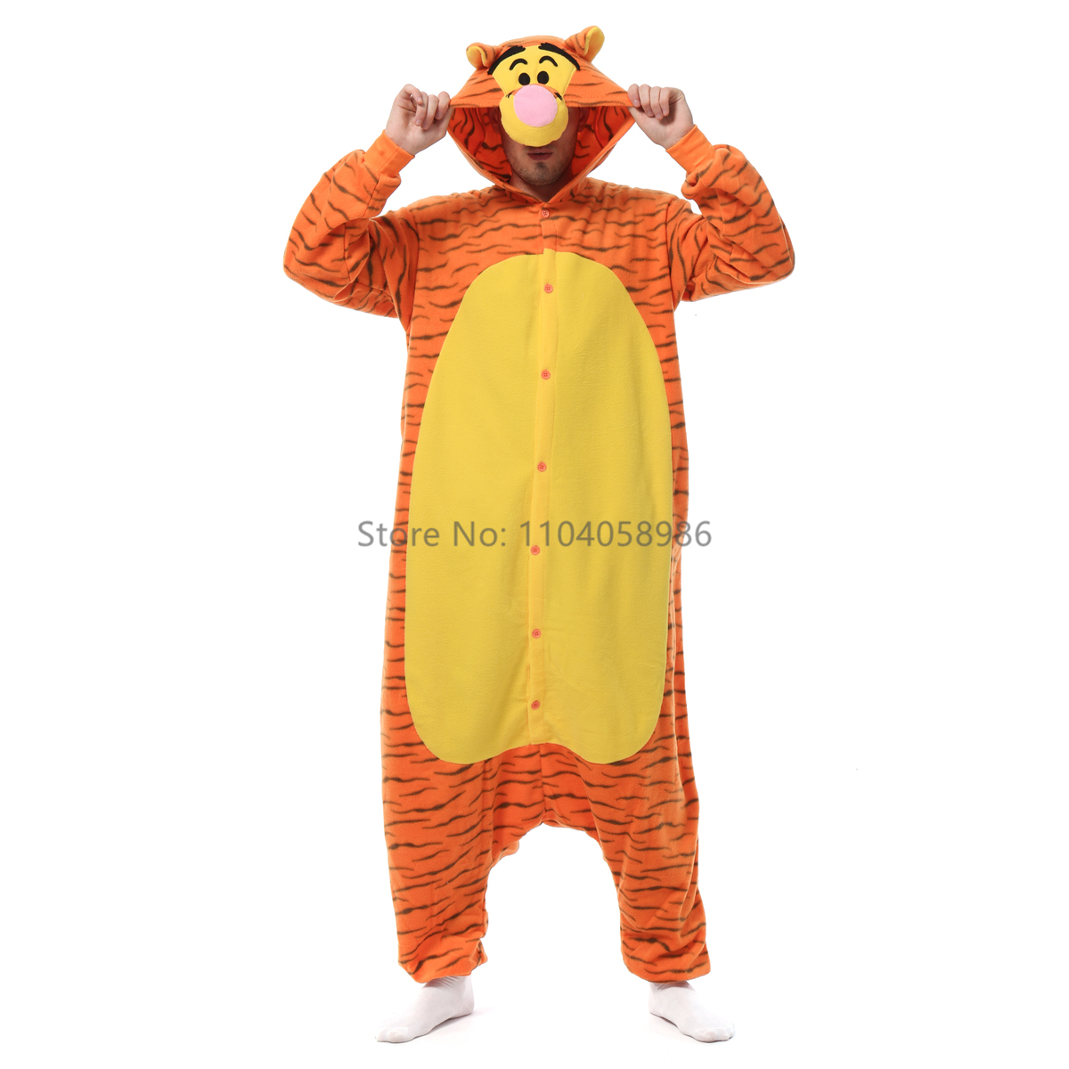Animal Kigurumi Costume Hallow - Fleece Hoodie Lined recension och pris