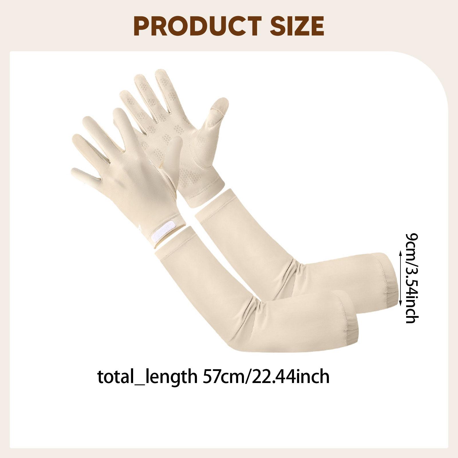 Full Finger Cooling Arm Sleeve - Knit Glove Touch Screen recension och pris