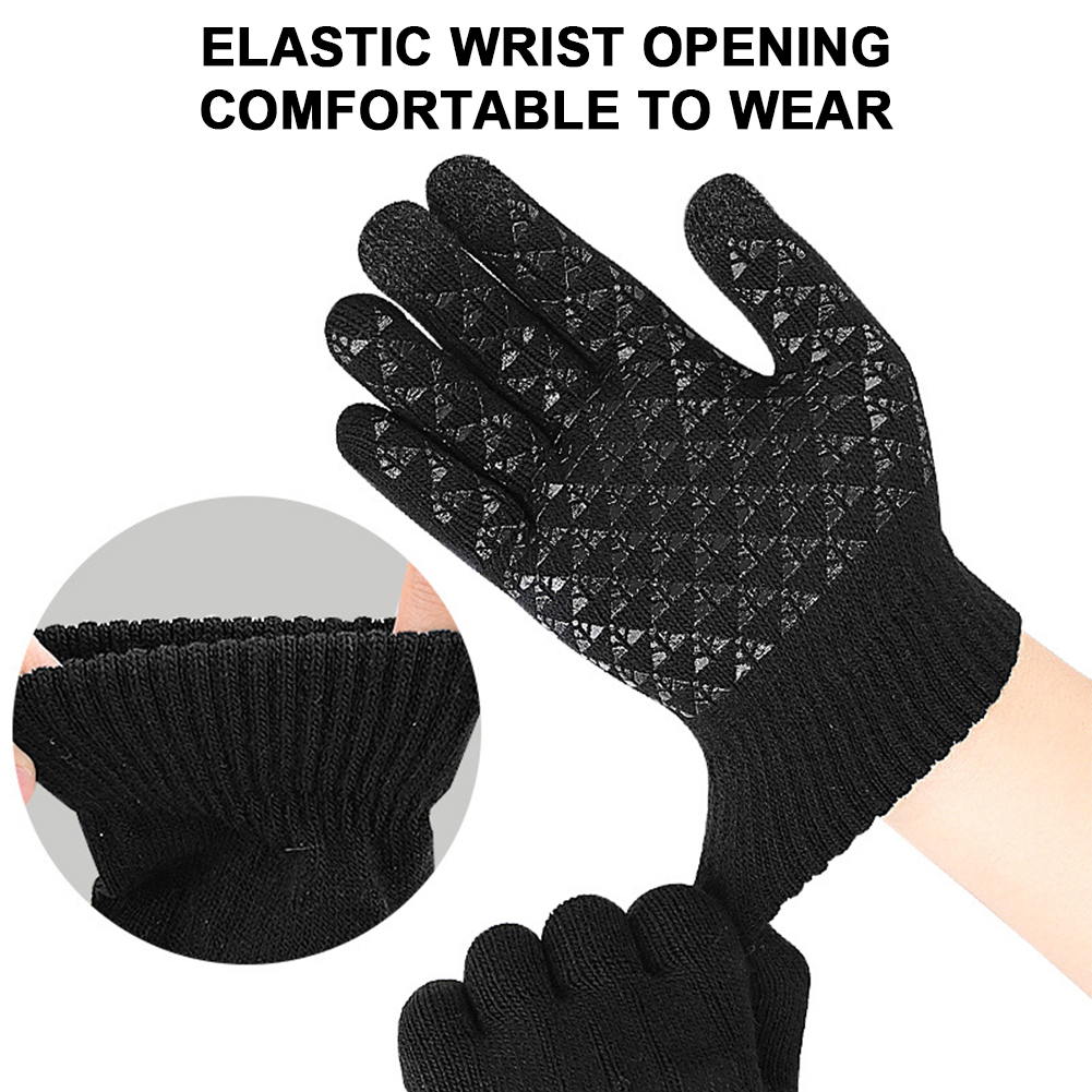 5-1Pairs USB Heated Knitted Gl - Knit Glove Touch Screen recension och pris