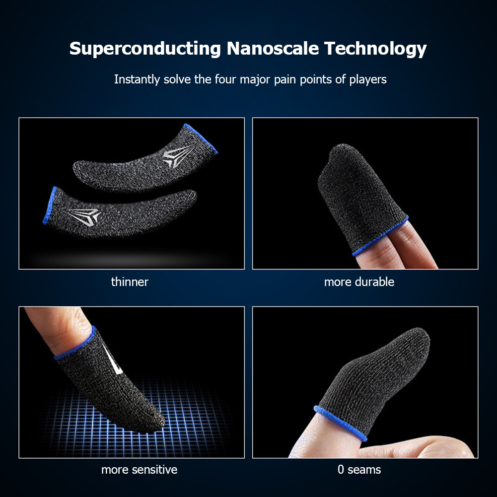 1 Pair Gaming Finger Sleeve Th - Knit Glove Touch Screen recension och pris