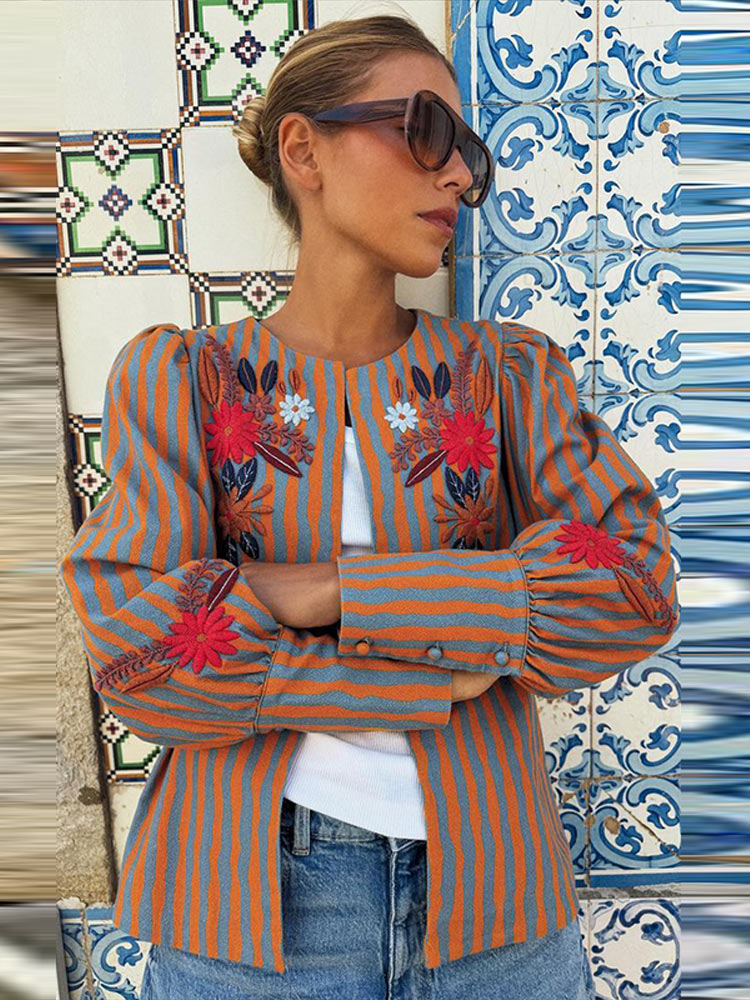 2026 Early Autumn Striped Flow - Winter Clothing For recension och pris