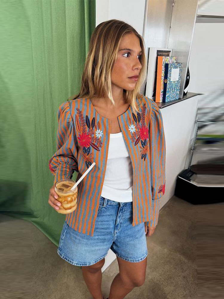 2026 Early Autumn Striped Flow - Winter Clothing For recension och pris