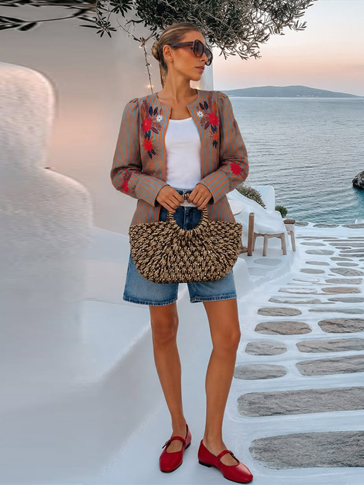2026 Early Autumn Striped Flow - Winter Clothing For recension och pris