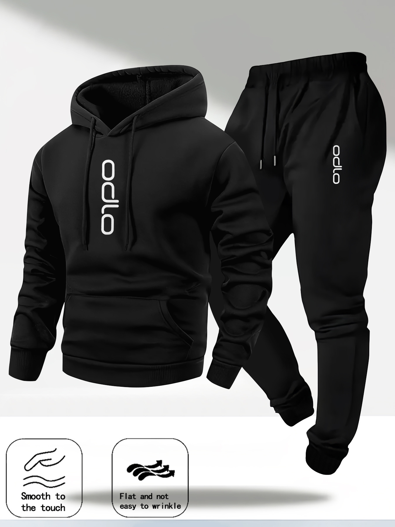 2026 Men Ring Print Tracksuit  - Fleece Hoodie Lined recension och pris