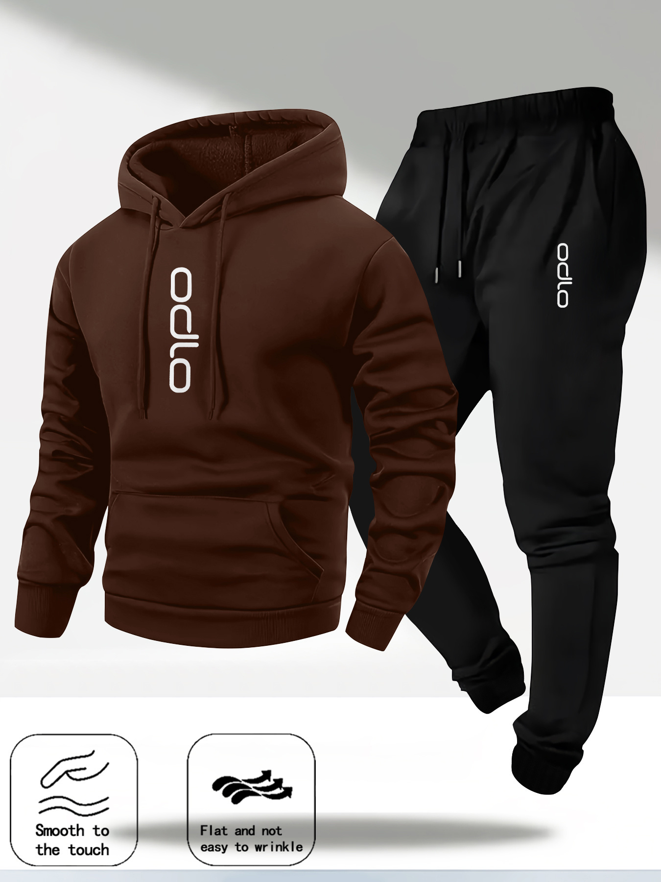 2026 Men Ring Print Tracksuit  - Fleece Hoodie Lined recension och pris