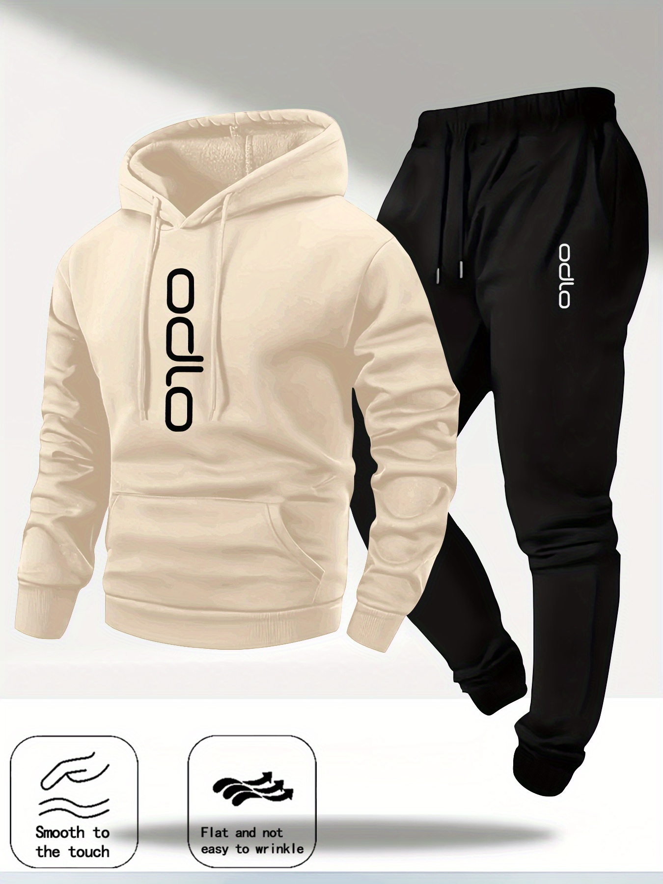 2026 Men Ring Print Tracksuit  - Fleece Hoodie Lined recension och pris