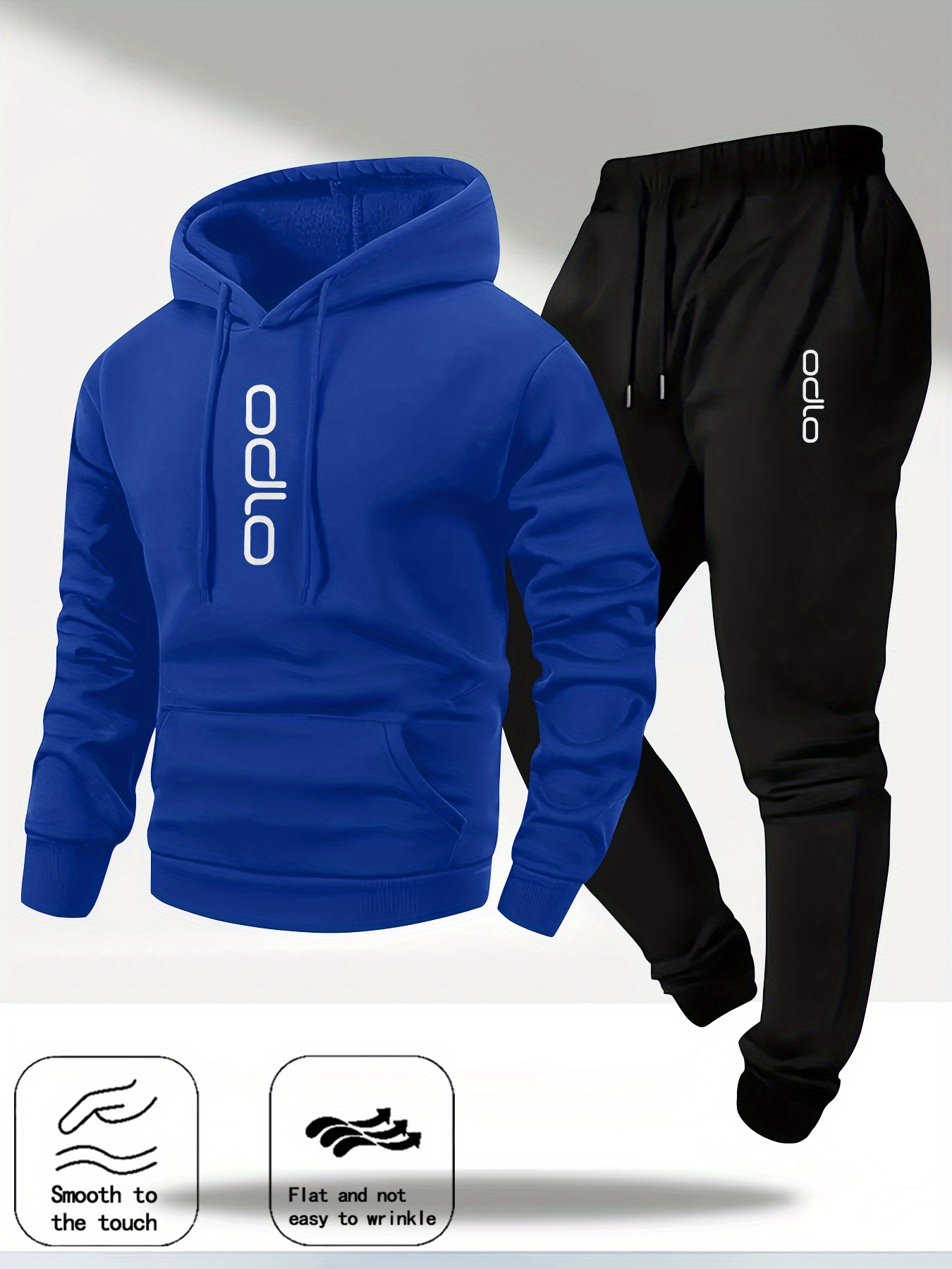 2026 Men Ring Print Tracksuit  - Fleece Hoodie Lined recension och pris